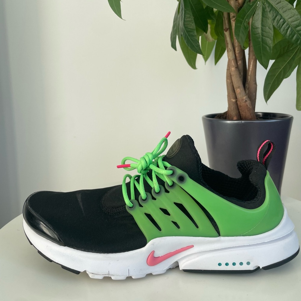 Women Size 8.5 Nike Air Presto Green Strike Black Pink Boy 7Y